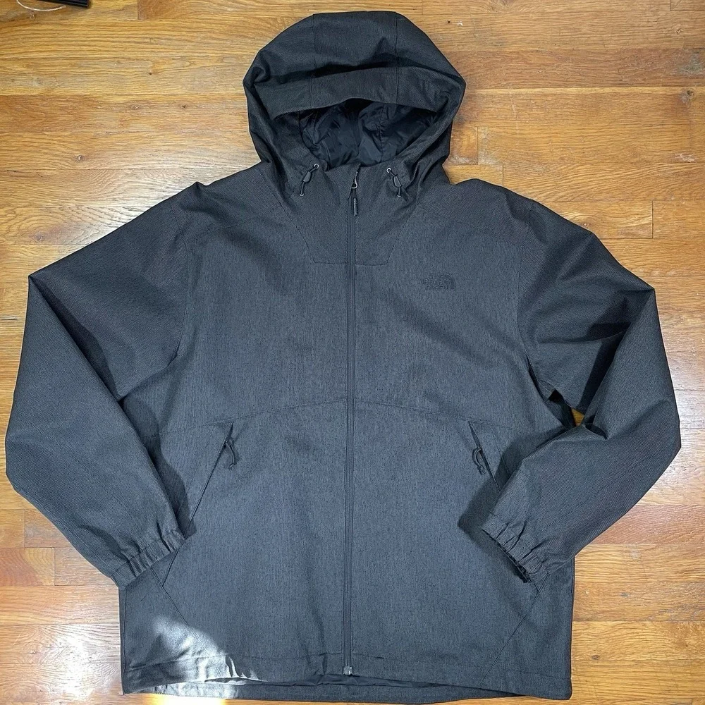 The North Face Men's Millerton Windbreaker XXL‎ Black Dry Vent Textured